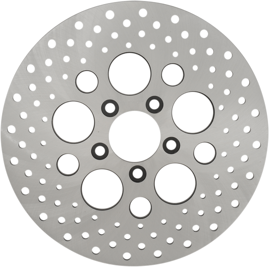 Drag Specialties Stainless Steel Drilled Brake Rotor