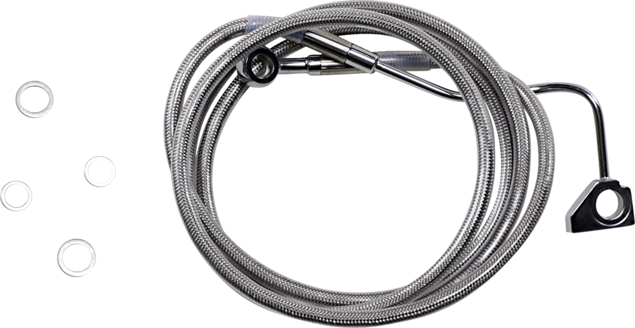 Drag Specialties Extended Length Stainless Steel Brake Line Kit