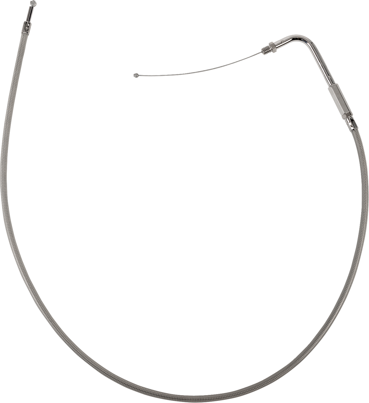 Drag Specialties Stainless Braided Throttle Cable