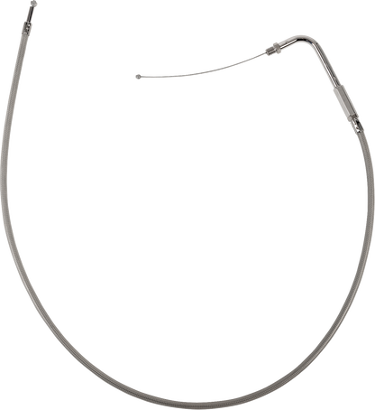 Drag Specialties Stainless Braided Throttle Cable