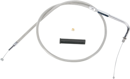 Drag Specialties Stainless Braided Throttle Cable