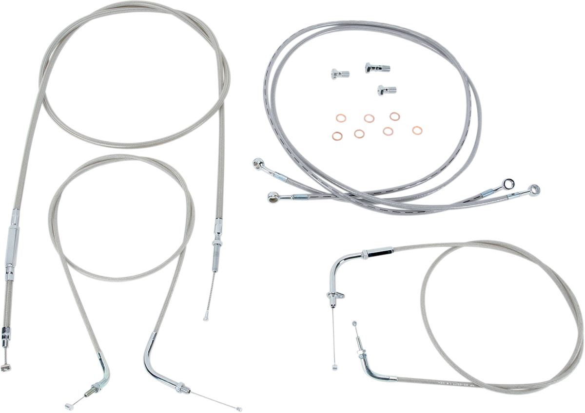 Baron Stainless Handlebar Cable/Line Kit