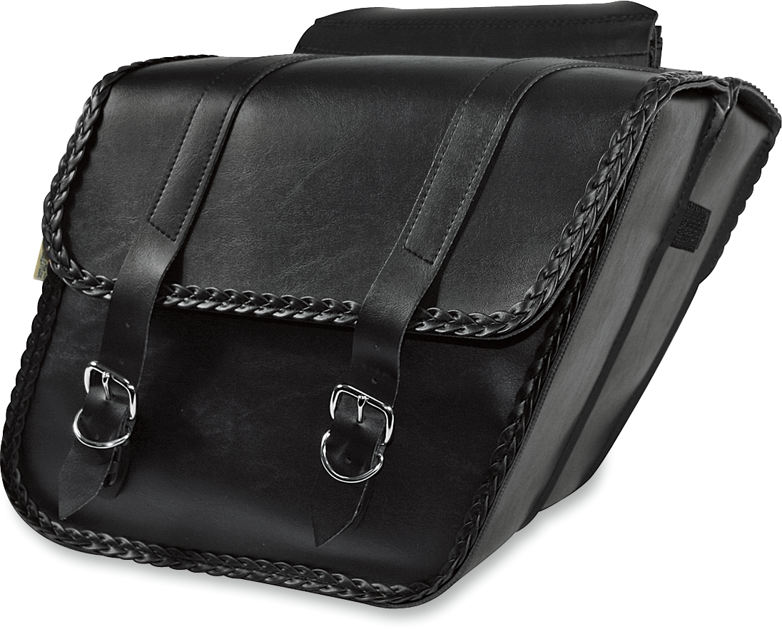 Willie & Max Braided Slant Saddlebags