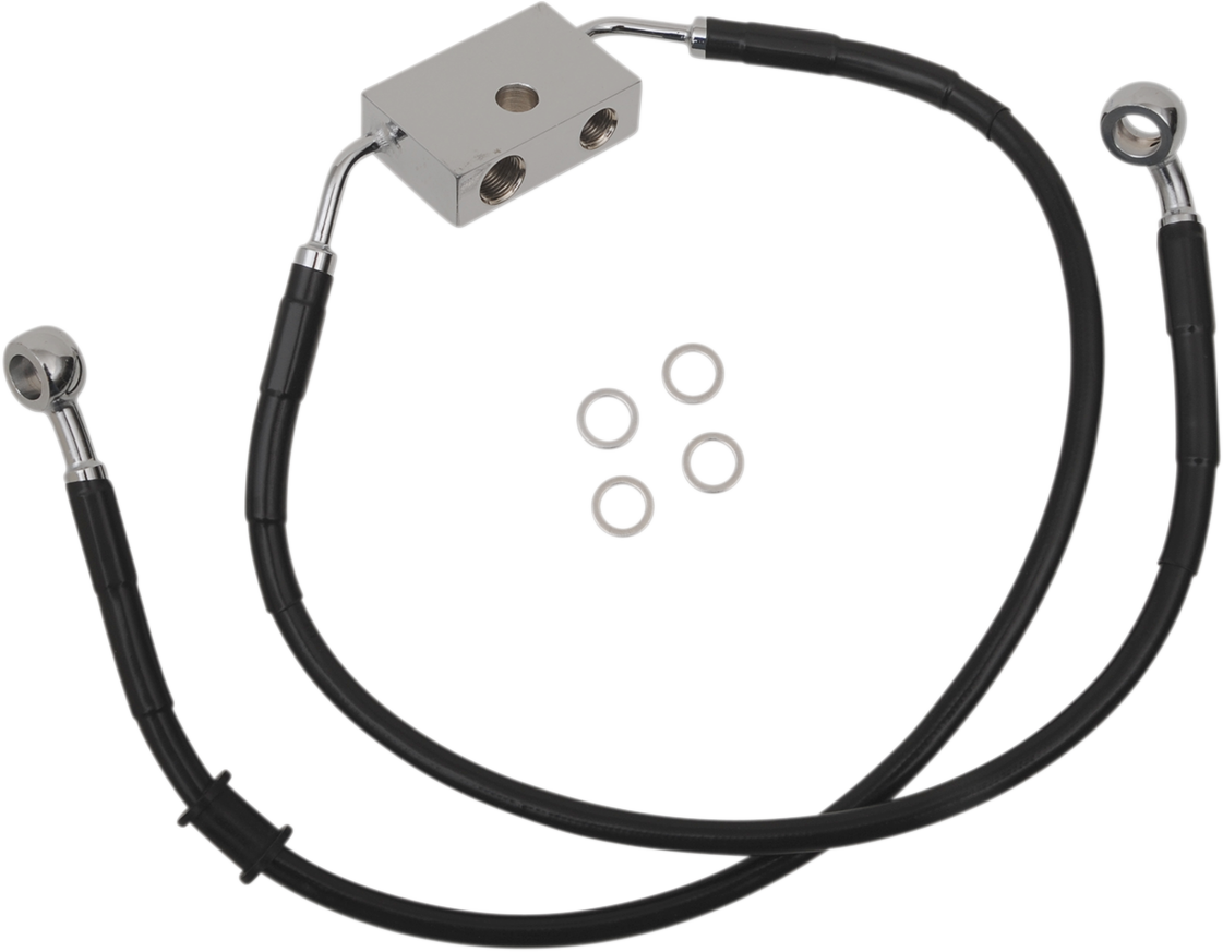 Drag Specialties Extended Length Front Brake Line