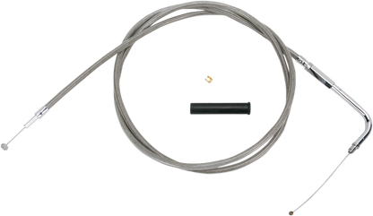 Drag Specialties Stainless Braided Throttle Cable