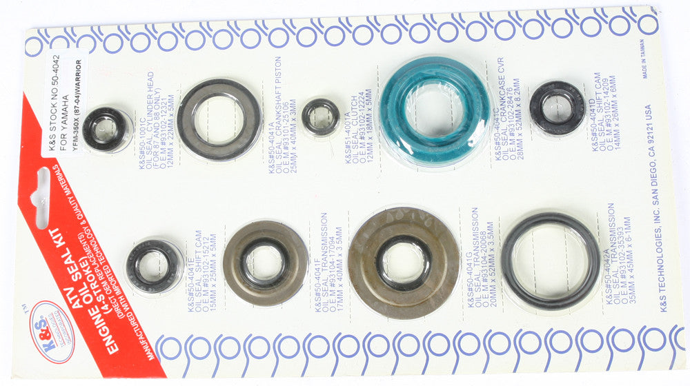 K&S Engine Oil Seal Kit