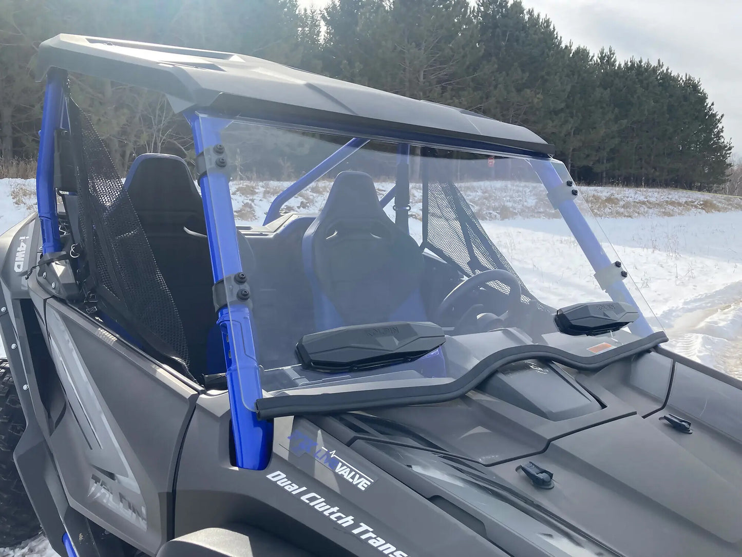 Kolpin Front Poly Windshield - Full Fixed Vented