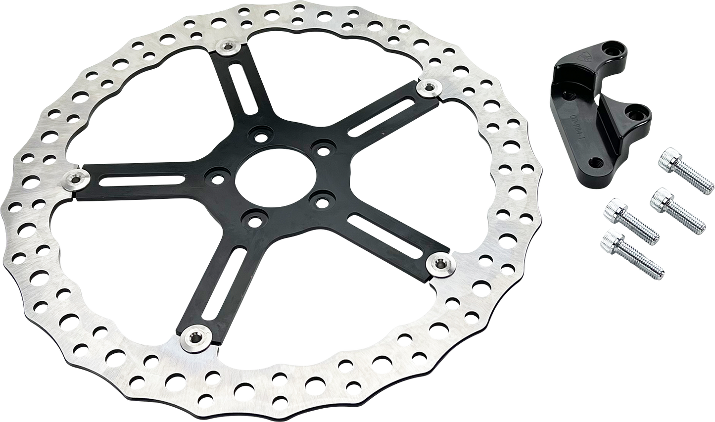Arlen Ness 15" Big Brake Jagged Floating Rotor Kit