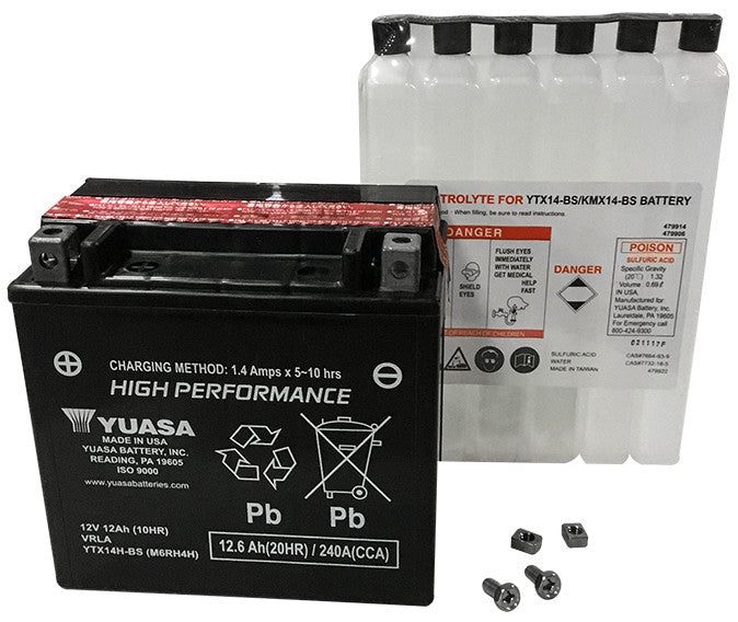 YUASA AGM Maintenance Free Battery