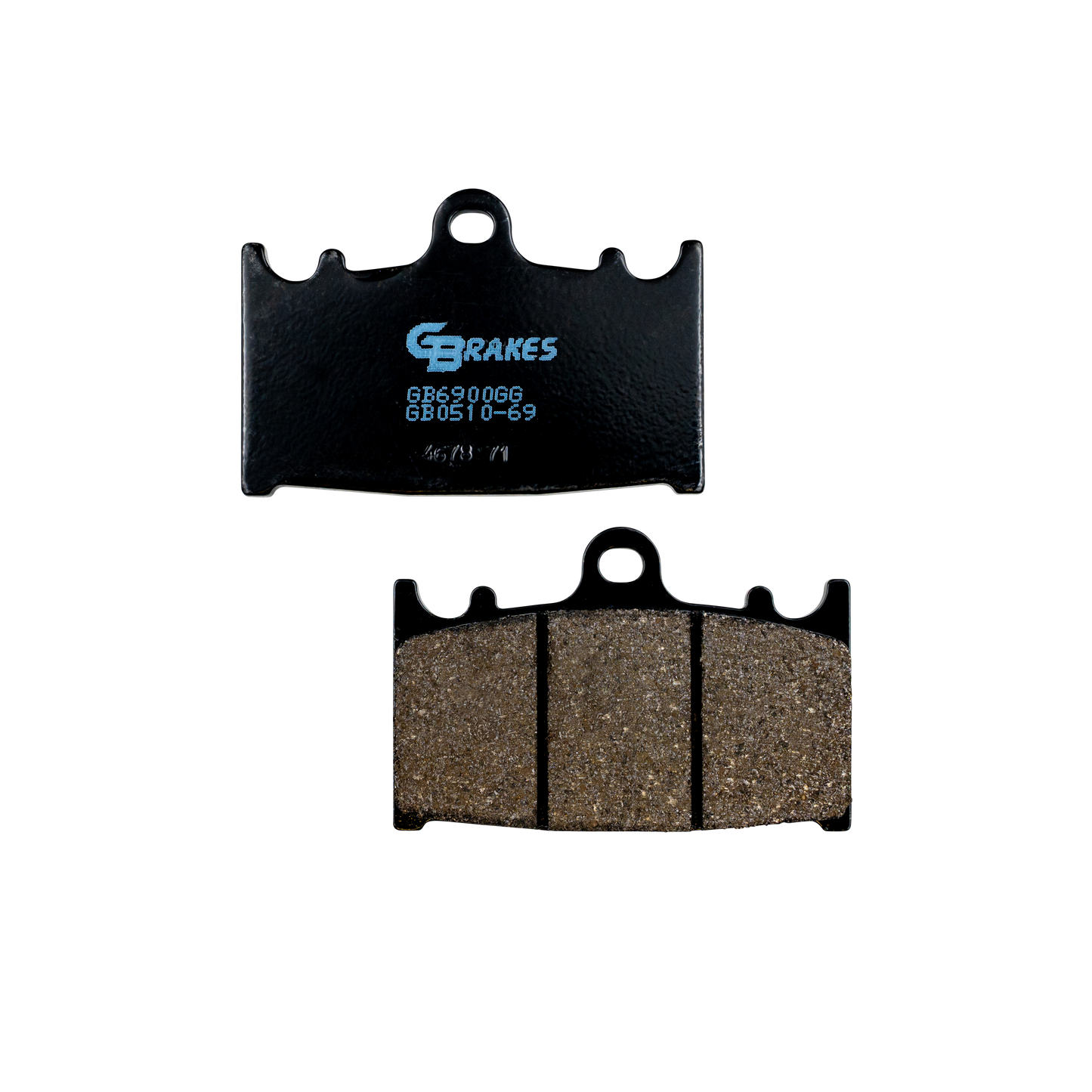 GBRAKES Brake Pads Semi Metallic