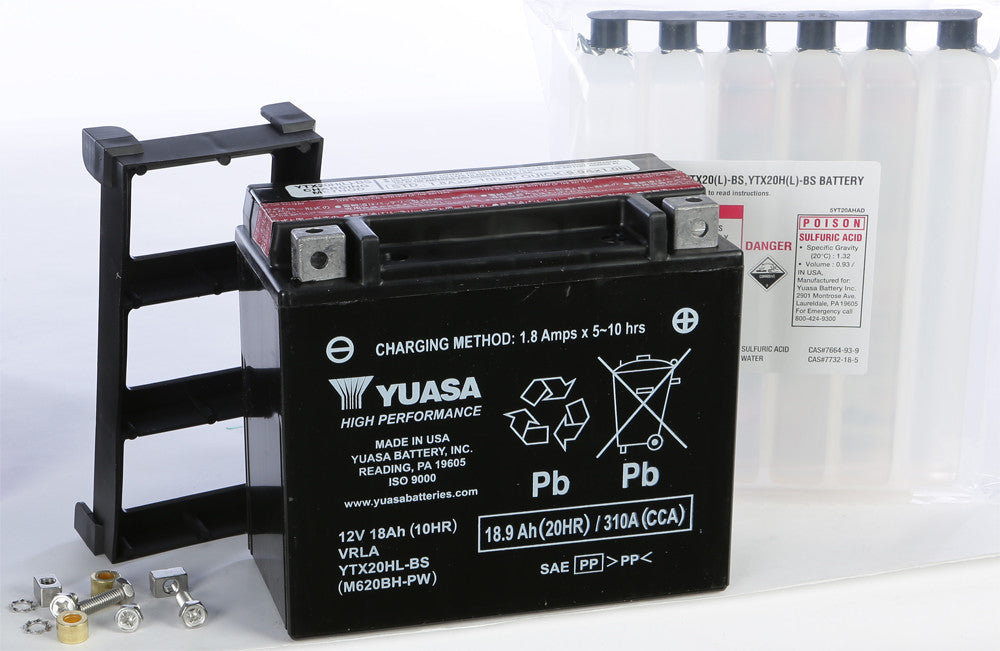 YUASA AGM Maintenance Free Battery